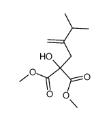dimethyl 2-hydroxy-2-(3-methyl-2-methylenebutyl)malonate结构式