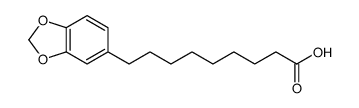9-(1,3-benzodioxol-5-yl)nonanoic acid结构式