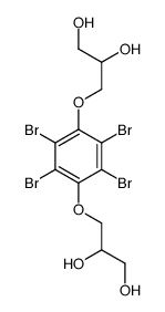3,3'-[(2,3,5,6-tetrabromo-1,4-phenylene)bis(oxy)]bispropane-1,2-diol结构式