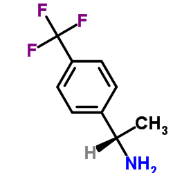 (S)-1-[4-(三氟甲基)苯基]乙胺结构式