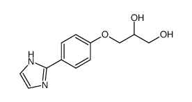 3-[p-(2-imidazolyl)phenoxy]-1,2-propanediol Structure