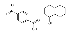 1,2,3,4,4a,5,6,7,8,8a-decahydronaphthalen-1-ol,4-nitrobenzoic acid结构式