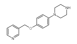 1-[4-(吡啶-3-基甲氧基)-苯基]-哌嗪结构式