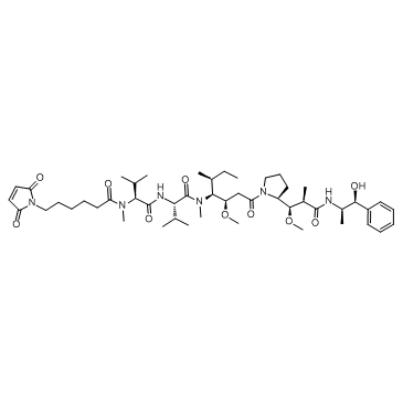 马来酰亚胺基己酰-单甲基澳瑞他汀 E结构式