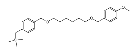 {4-[({6-[(4-methoxybenzyl)oxy]hexyl}oxy)methyl]benzyl}trimethylsilane Structure