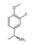 (S)-1-(3-氟-4-甲氧基苯基)乙胺结构式