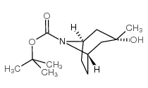 tert-butyl 3-hydroxy-3-methyl-8-azabicyclo[3.2.1]octane-8-carboxylate Structure