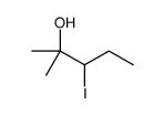3-iodo-2-methylpentan-2-ol Structure