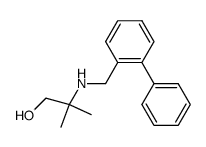 2-(([1,1'-biphenyl]-2-ylmethyl)amino)-2-methylpropan-1-ol结构式
