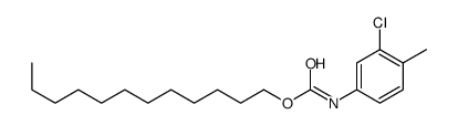 dodecyl N-(3-chloro-4-methylphenyl)carbamate结构式