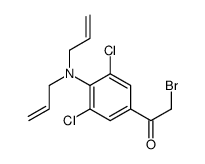 1-[4-[bis(prop-2-enyl)amino]-3,5-dichlorophenyl]-2-bromoethanone Structure