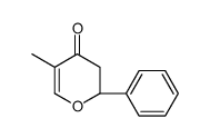 (2R)-5-methyl-2-phenyl-2,3-dihydropyran-4-one结构式