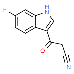 3-(6-fluoro-1H-indol-3-yl)-3-oxopropanenitrile Structure