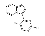 3-(2,5-二氯嘧啶-4-基)咪唑并[1,2-a]吡啶结构式