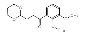2',3'-DIMETHOXY-3-(1,3-DIOXAN-2-YL)PROPIOPHENONE结构式
