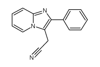 2-苯基咪唑并[1,2-a]吡啶-3-乙腈结构式