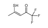(Z)-1,1,1-trifluoro-4-sulfanyl-pent-3-en-2-one结构式
