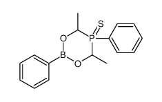 4,6-dimethyl-2,5-diphenyl-5-sulfanylidene-1,3,5λ5,2-dioxaphosphaborinane Structure