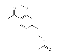 2-(4-acetyl-3-methoxyphenyl)ethyl acetate结构式