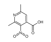 2,6-二甲基-3-硝基异烟酸结构式