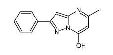 5-甲基-2-苯基-吡唑[1,5-A]嘧啶-7-醇结构式
