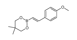 1,3,2-Dioxaborinane, 2-[(1E)-2-(4-methoxyphenyl)ethenyl]-5,5-dimethyl Structure