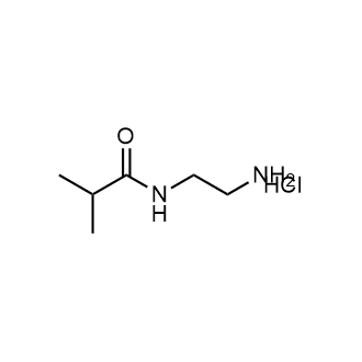 N-(2-氨基乙基)-2-甲基丙酰胺盐酸盐结构式