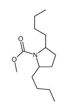 methyl 2,5-dibutylpyrrolidine-1-carboxylate结构式
