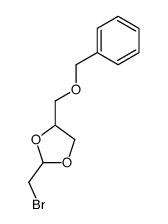(+/-)-4-((benzyloxy)methyl)-2-(bromomethyl)-1,3-dioxolane Structure