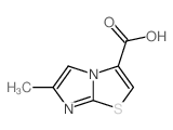 6-甲基咪唑并[2,1-b]噻唑-3-羧酸结构式