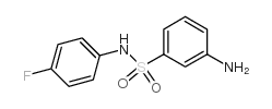 3-Amino-N-(4-fluorophenyl)benzenesulfonamide Structure