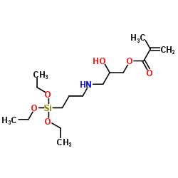 N-(3-METHACRYLOXY-2-HYDROXYPROPYL)-3-AMINOPROPYLTRIETHOXYSILANE, 50 in Methanol structure