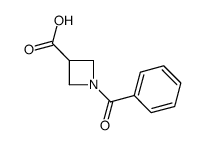 1-苯甲酰基-3-氮杂丁烷羧酸结构式