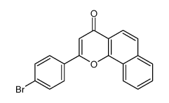 2-(4-bromophenyl)benzo[h]chromen-4-one Structure