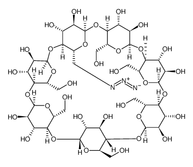 6A-叠氮基-6A-脱氧-β-环糊精结构式