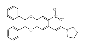 1-(4,5-BIS(BENZYLOXY)-2-NITROSTYRYL)PYRROLIDINE结构式