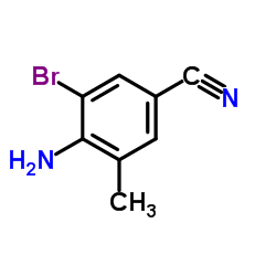 4-Amino-3-bromo-5-methylbenzonitrile Structure