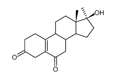 17β-Hydroxy-17α-methyl-19-nor-androst-5(10)-en-3,6-dion结构式