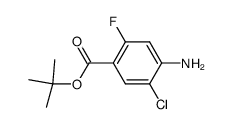 tert-butyl 4-amino-5-chloro-2-fluorobenzoate Structure