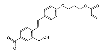 3-(4-{(E)-2-[2-(hydroxymethyl)-4-nitrophenyl]vinyl}phenoxy)propyl acrylate Structure