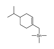 trimethyl-[(4-propan-2-ylcyclohexen-1-yl)methyl]stannane Structure
