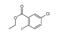 Benzoic acid, 5-chloro-2-iodo-, ethyl ester Structure