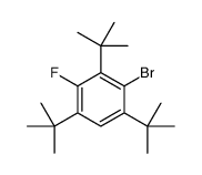 2-bromo-1,3,5-tritert-butyl-4-fluorobenzene结构式