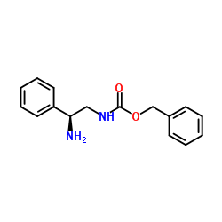 (S)-2-氨基-2-苯基乙基氨基甲酸苄酯结构式