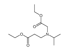 N-ethoxycarbonylmethyl-N-isopropyl-β-alanine ethyl ester结构式