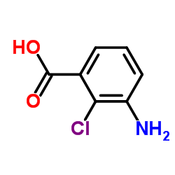3-氨基-2-氯苯甲酸结构式