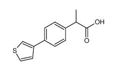 2-[4-(3-Thienyl)phenyl]propionic acid methyl ester (free acid) Structure