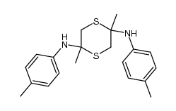 2,5-dimethyl-2,5-di-p-toluidino-[1,4]dithiane Structure