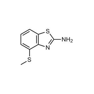 4-(甲硫基)-1,3-苯并噻唑-2-胺结构式