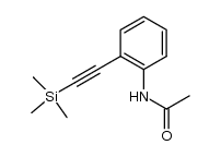 2-[2-(1,1,1-trimethylsilyl)-1-ethynyl] acetanilide结构式